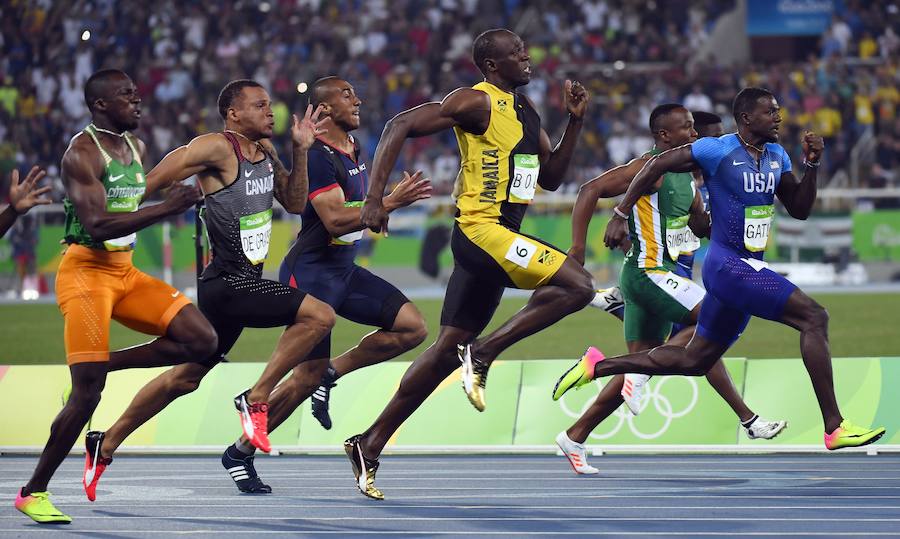 El irrepetible Usain Bolt gana su tercer oro en 100 metros