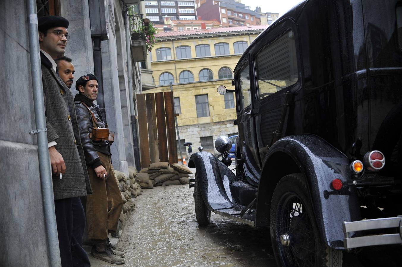 Rodaje de 'Gernika' en Atxuri. 