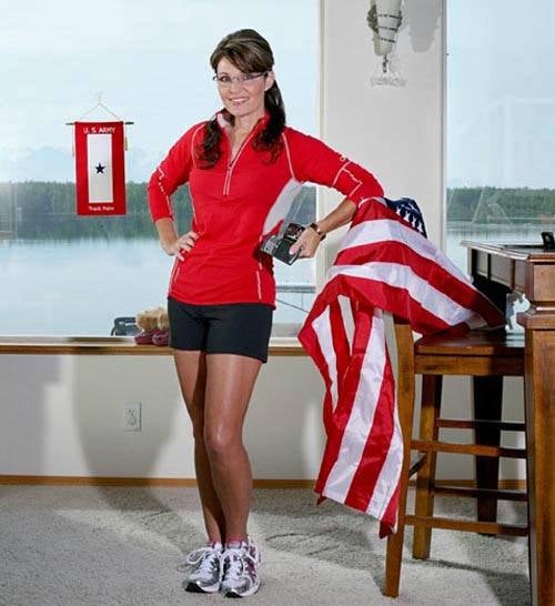 La candidata del 'Tea party', Sarah Palin, y su imagen deportiva.