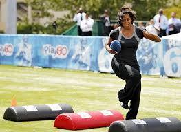 Michelle Obama, en un circuito.