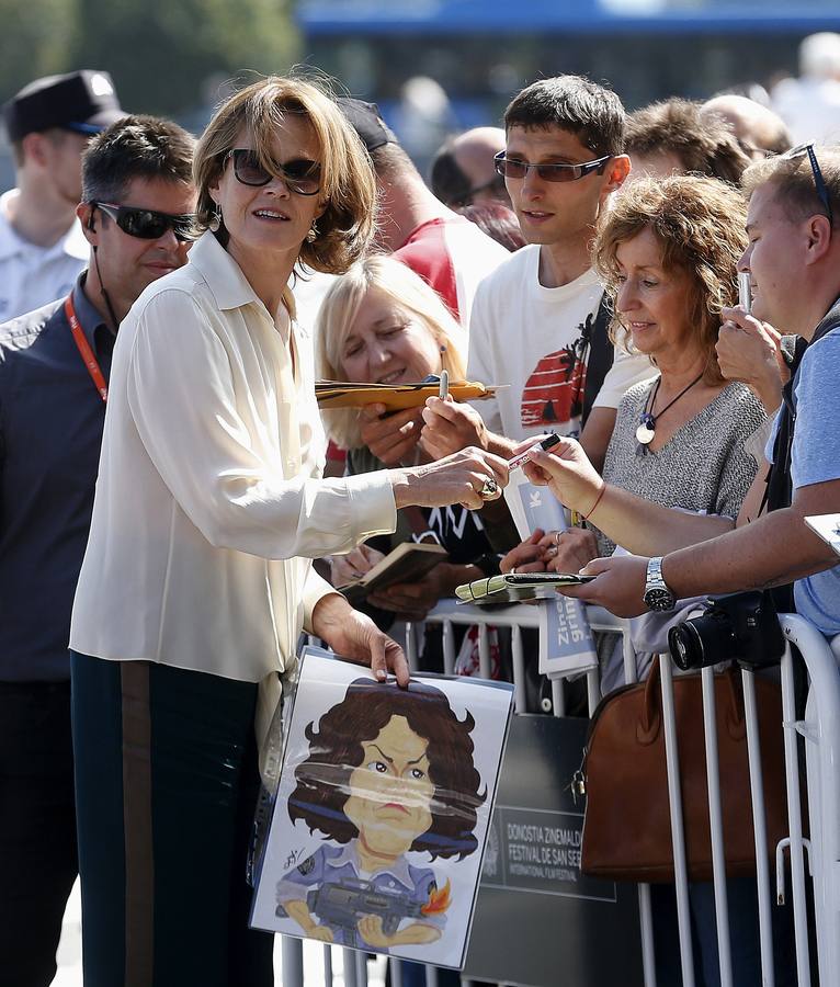Sigourney Weaver, radiante en San Sebastián