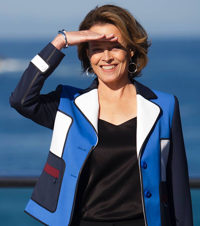 Así ha posado Sigourney Weaver en San Sebastián