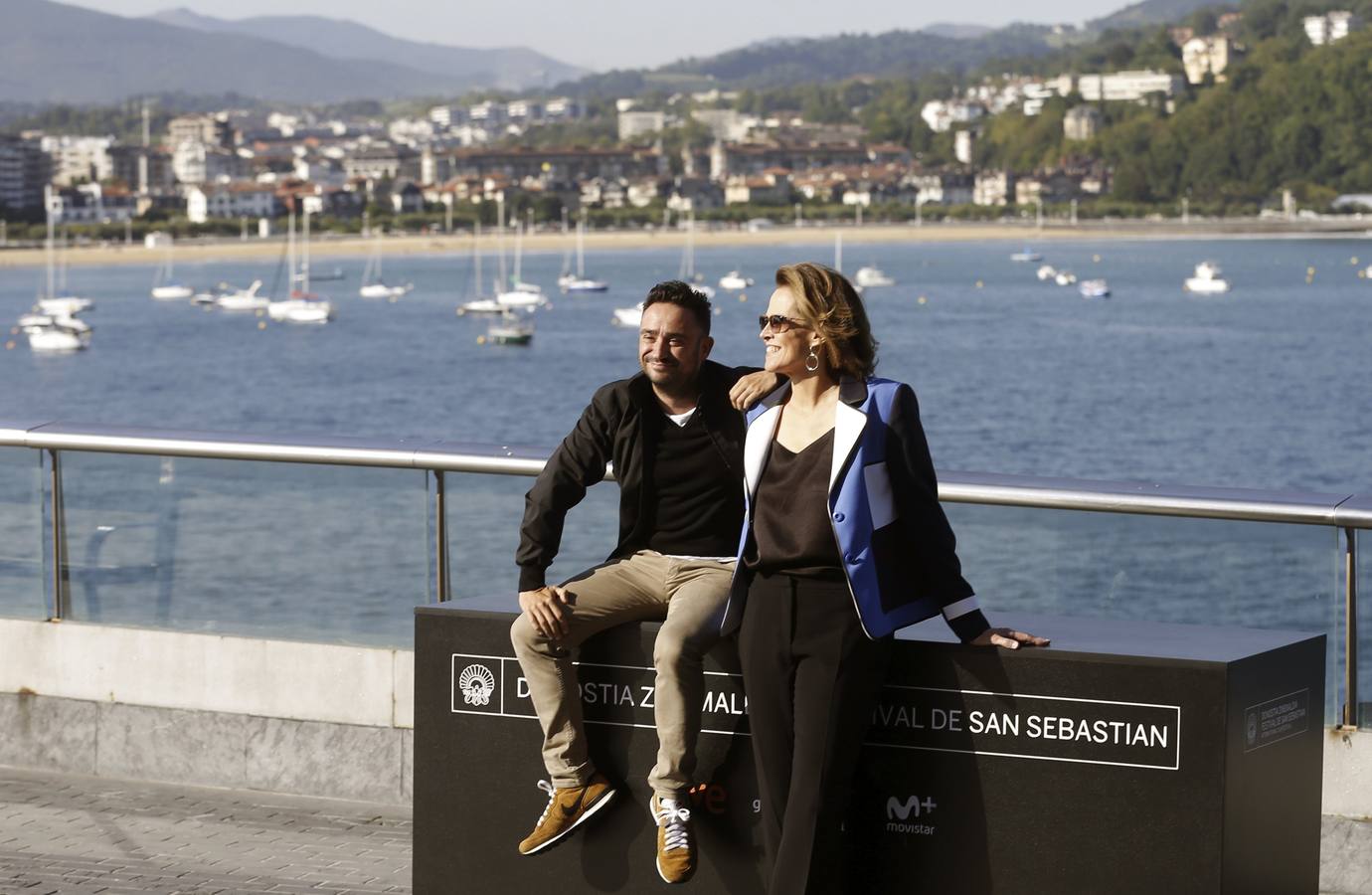 Así ha posado Sigourney Weaver en San Sebastián
