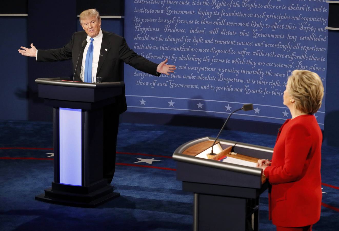 Clinton vs Trump: Las imágenes del debate