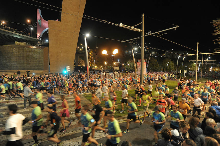 Las mejores imágenes del Bilbao Night Marathon 2016