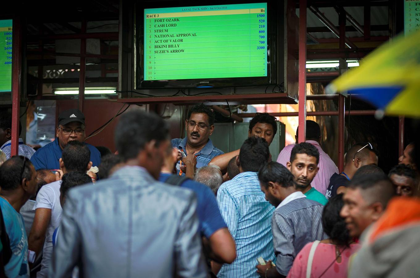 Un día en las carreras en Port Louis