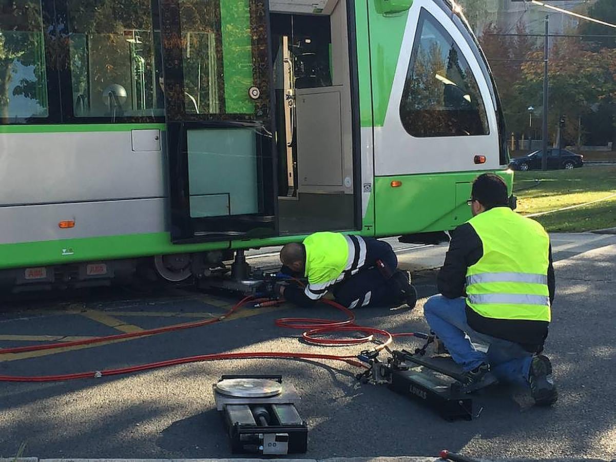 Nuevo accidente del tranvía en el barrio vitoriano de Lakua