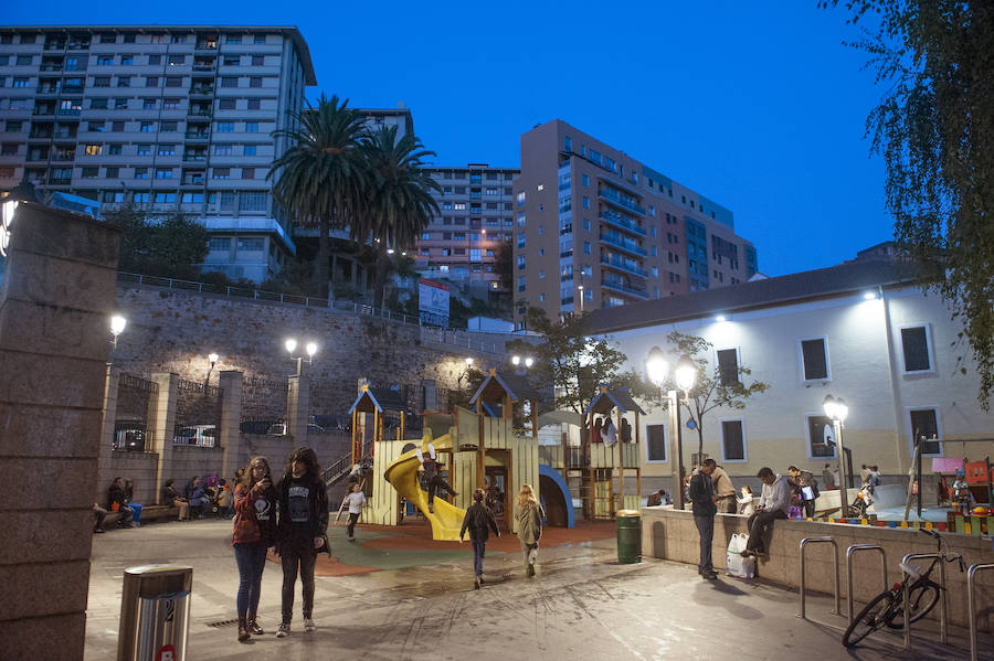 Gayarre. Su solar fue reconvertido en un parque infantil.