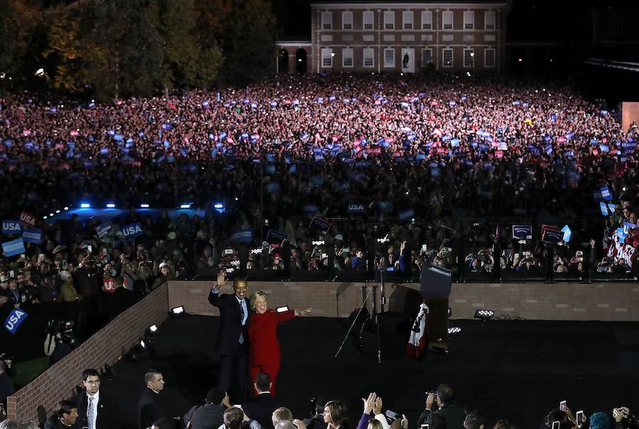 Así ha sido el acto de cierre de campaña de Hillary Clinton