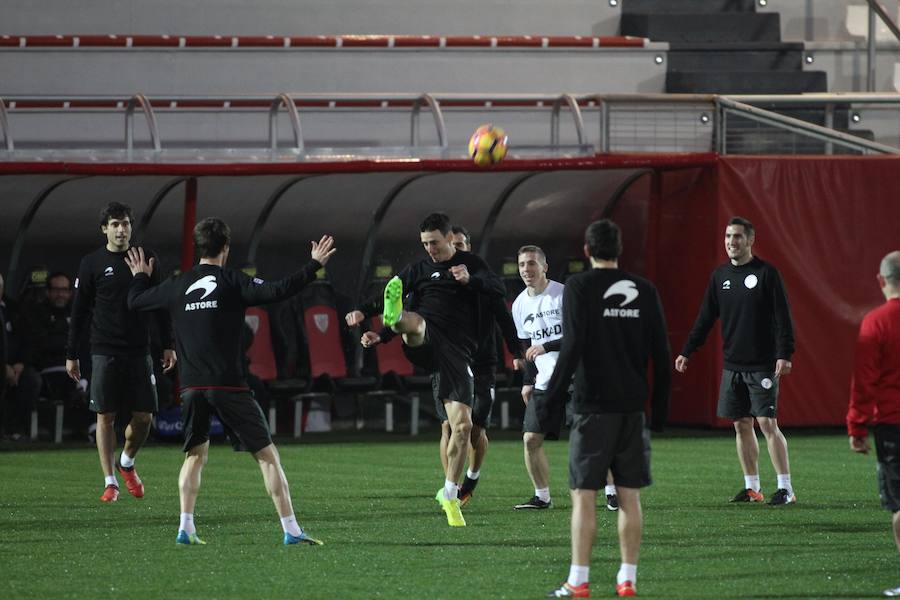 El entrenamiento de Euskal Selekzioa, en imágenes