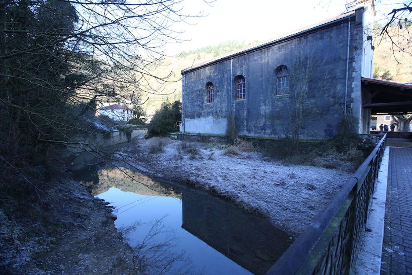 Así de fría estaba la mañana en El Regato y en Otxandio