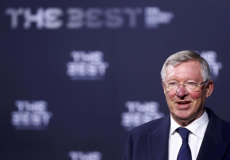 El técnico Sir Alex Ferguson.