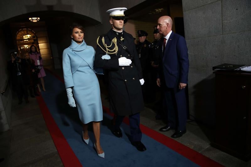 Las mejores imágenes de Melania Trump en la ceremonia