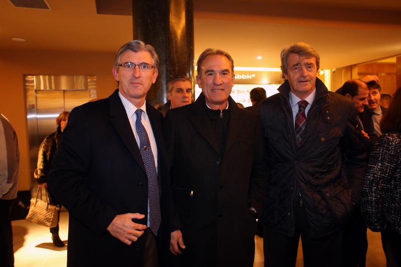 Igor del Busto, Andoni Goikoetxea y Jorge Barrrie.