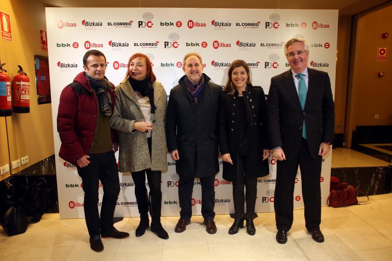 Bruno Zubizarreta, Carmen Muñoz, Alfonso Gil, Carmen Carrón y Luis Eguiluz.