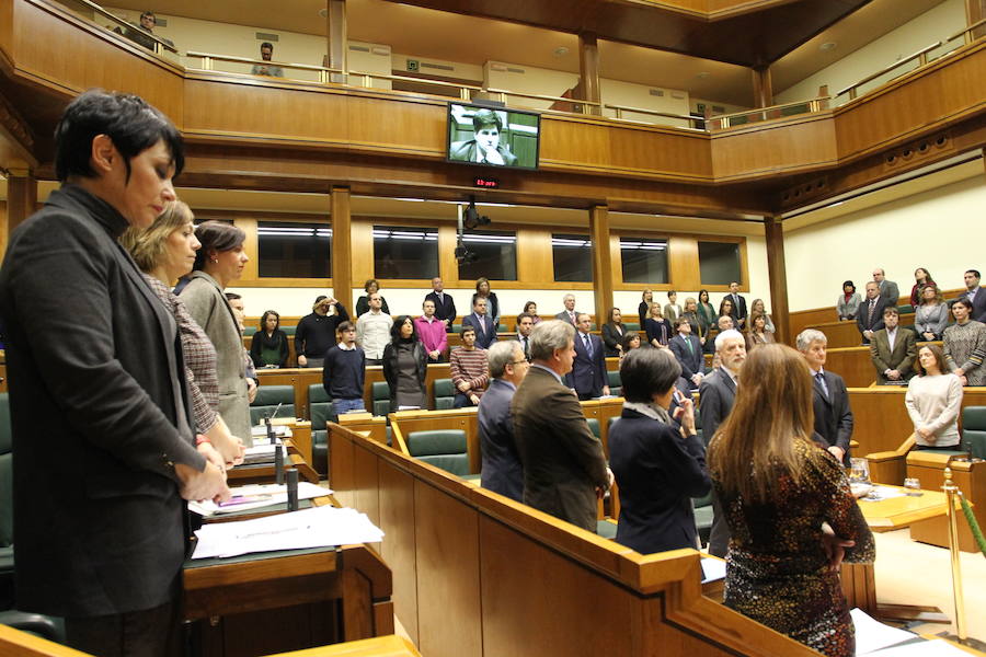 Homenaje silencioso del Parlamento vasco a Gregorio Ordóñez