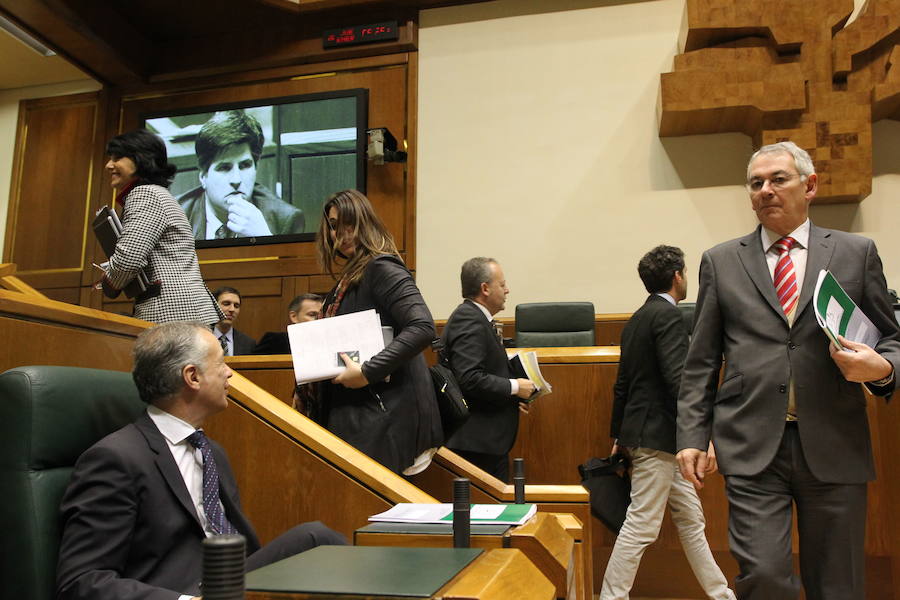 Homenaje silencioso del Parlamento vasco a Gregorio Ordóñez