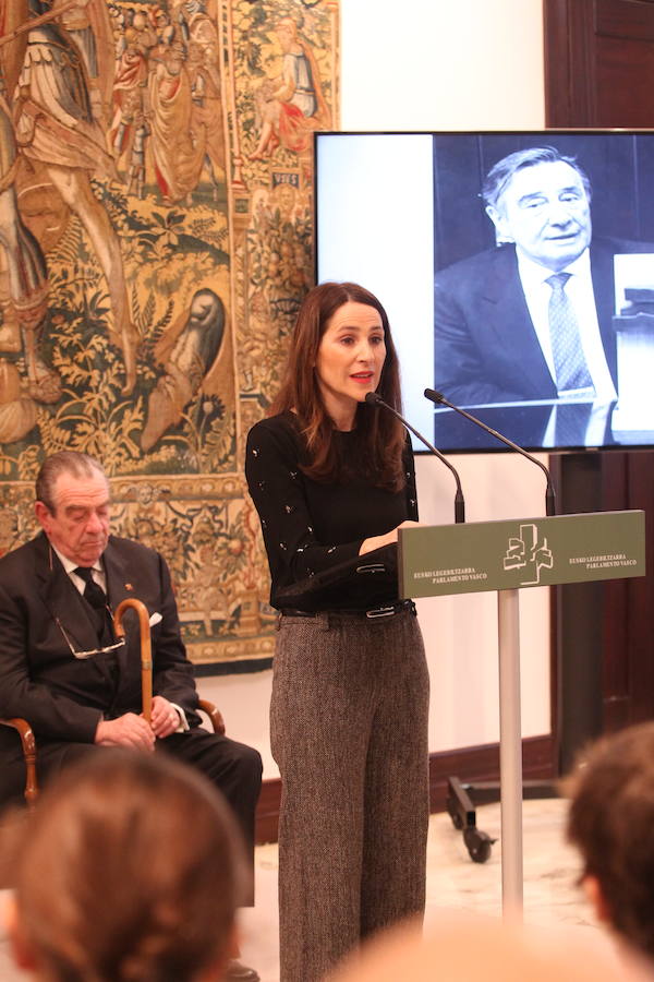 Homenaje a Joseba Leizaola en el Parlamento vasco