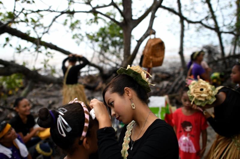 Ceremonia de acción de gracias Puja Pantai en Kuala Lumpur