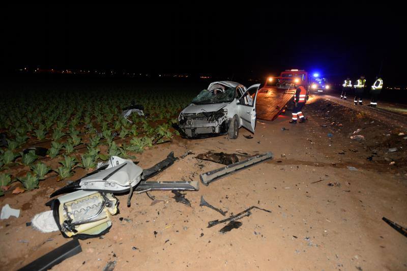 Mueren cinco jóvenes en un brutal accidente en Cartagena
