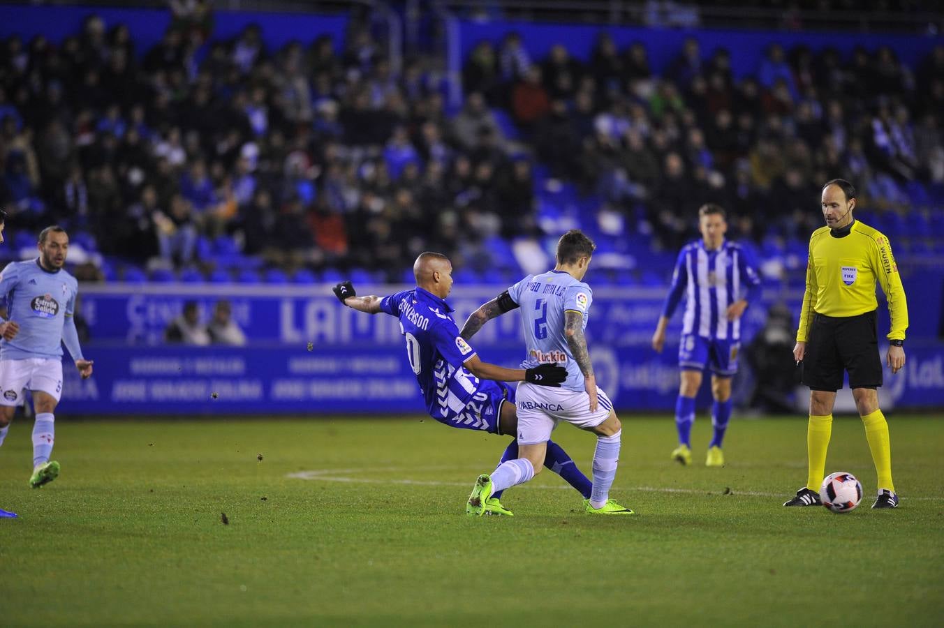Semifinal de Copa entre el Alavés y el Celta