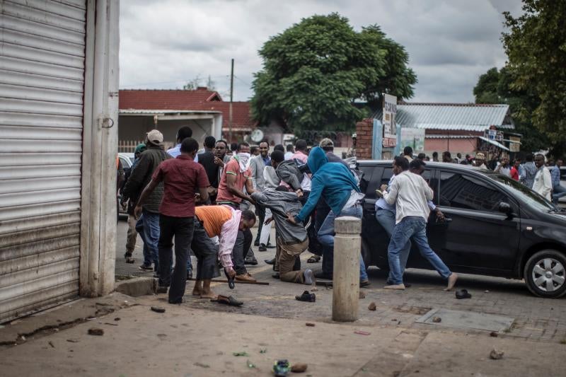 Disturbios en Pretoria