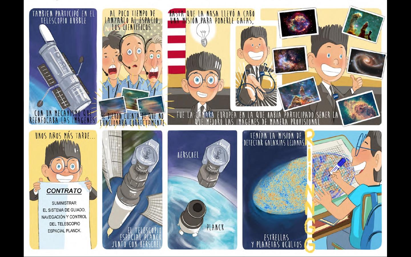 Sener celebra sus 50 años de carrera aeroespacial con un cómic