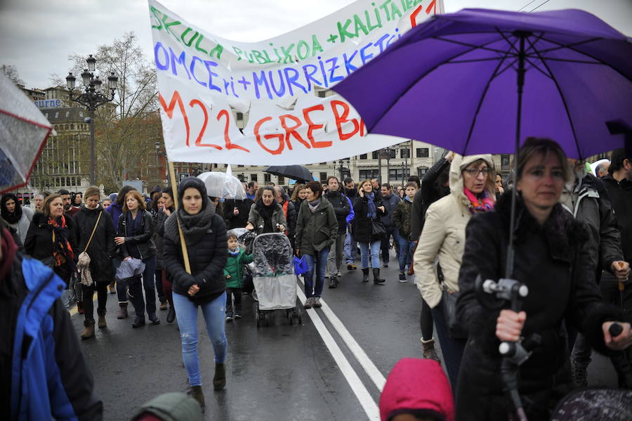 Jornada de huelga y protestas en la enseñanza pública