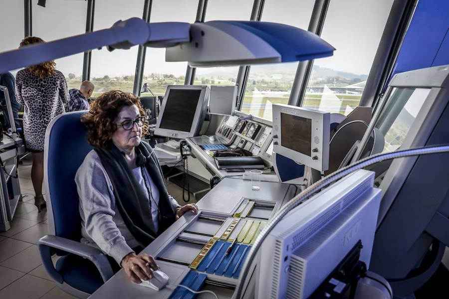 Recorrido gráfico por la torre de control del aeropuerto de Loiu