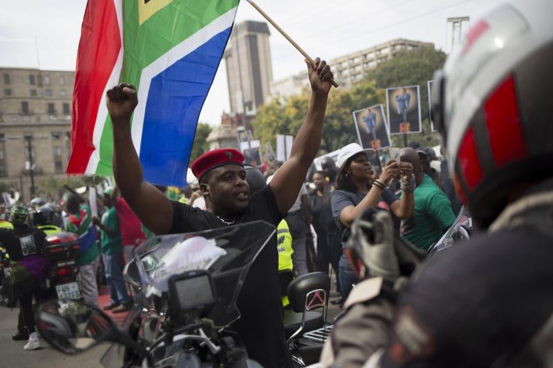 Cumpleaños con manifestaciones del presidente Jacob Zuma