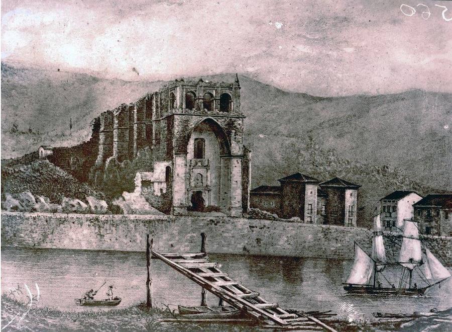 Aspecto que presentaba el solar del convento de San Agustín en el siglo XVII. Grabado