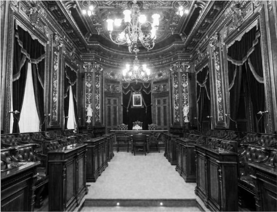 Salón de plenos de la Casa Consistorial.