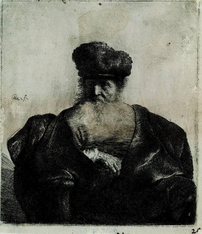 Retraro de un anciano realizado por Rembrandt, en la exposición "La obra maestra desconocida", Artium (2006). Una de las exposiciones de más éxito del Artium en sus 15 años de vida