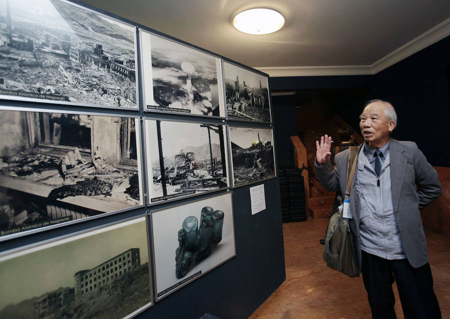 Supervivientes de Nagasaki visitan Gernika