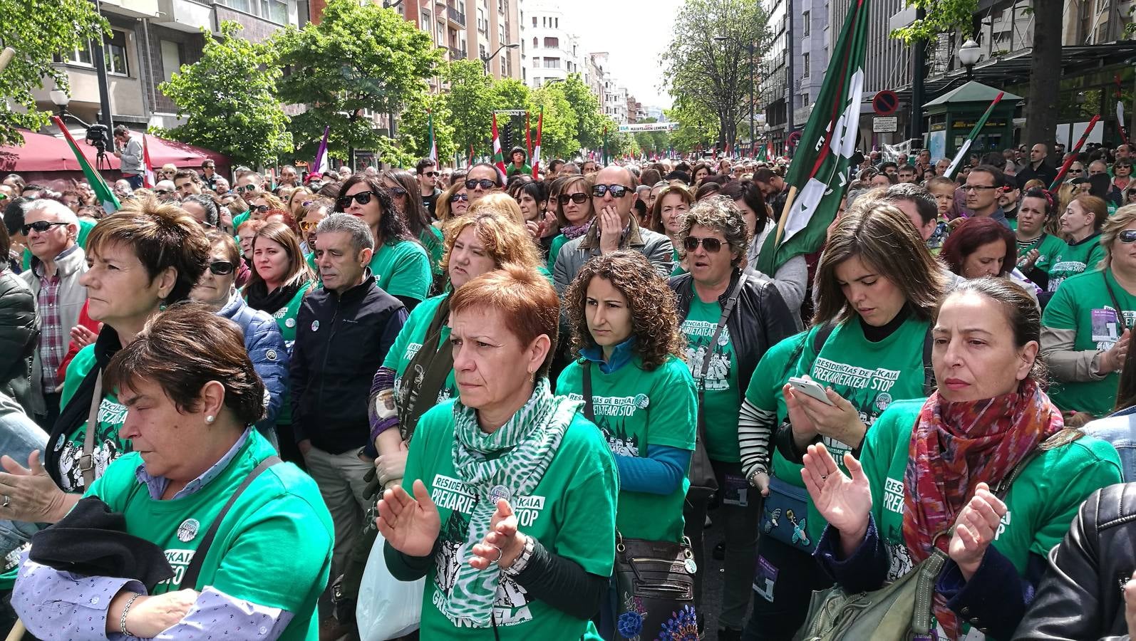 Manifestaciones por el Primero de Mayo en Bilbao