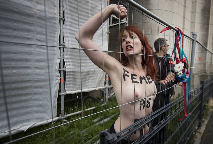 Femen protesta contra Le Pen