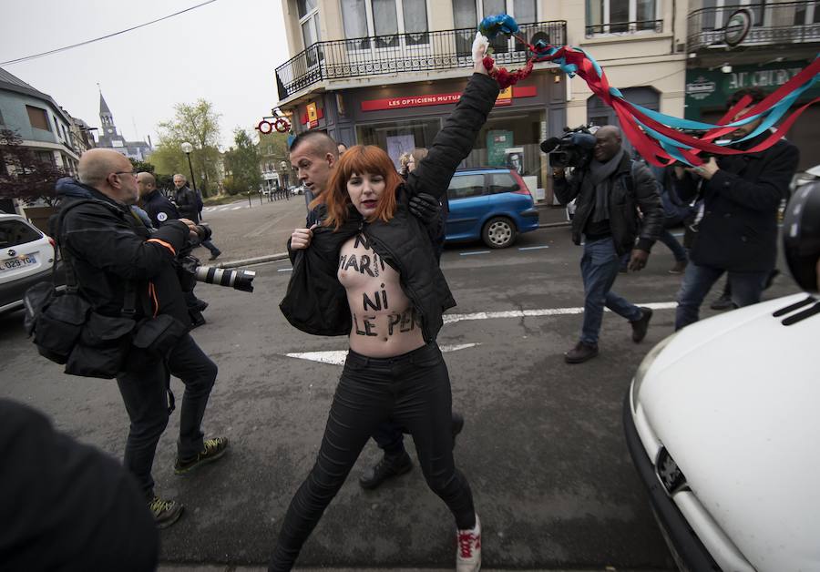 Femen protesta contra Le Pen