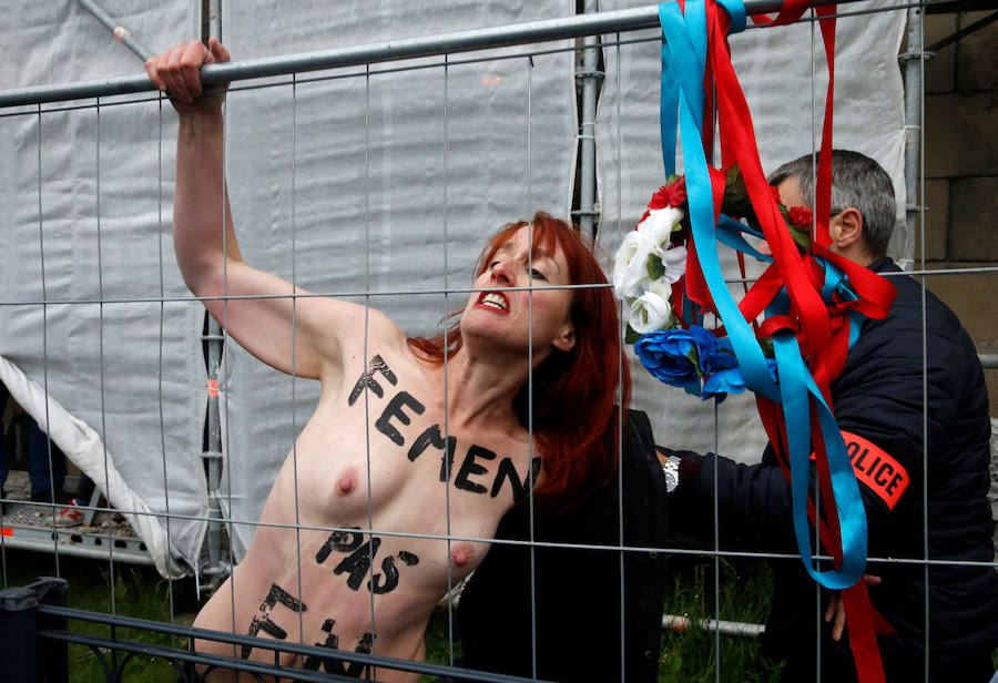 Femen protesta contra Le Pen