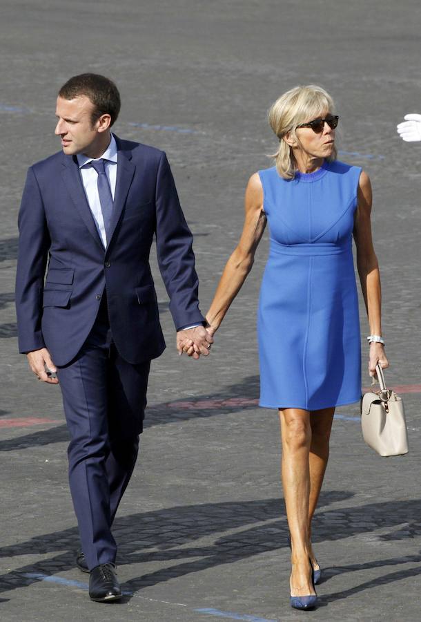 Así es Brigitte Trogneux, la mujer del presidente francés Macron