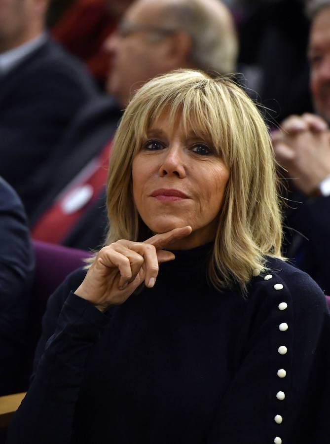 Así es Brigitte Trogneux, la mujer del presidente francés Macron