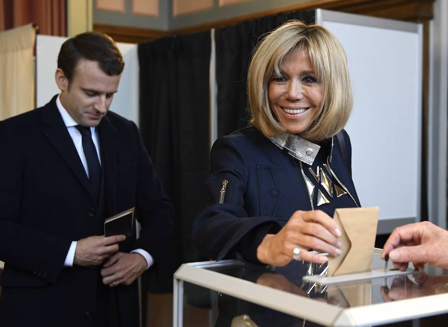 Así es Brigitte Trogneux, la mujer del presidente francés Macron