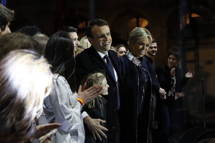 Así es Brigitte Trogneux, la mujer del presidente francés Macron