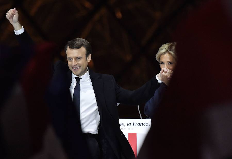 Así es Brigitte Trogneux, la mujer del presidente francés Macron