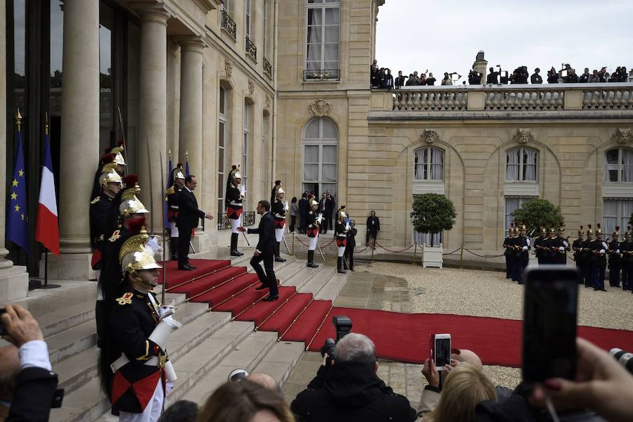 La ceremonia de proclamación del nuevo presidente de Francia, en imágenes