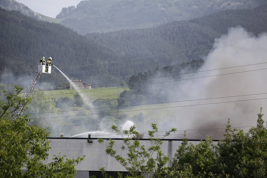 Incendio en un pabellón de Amorebieta