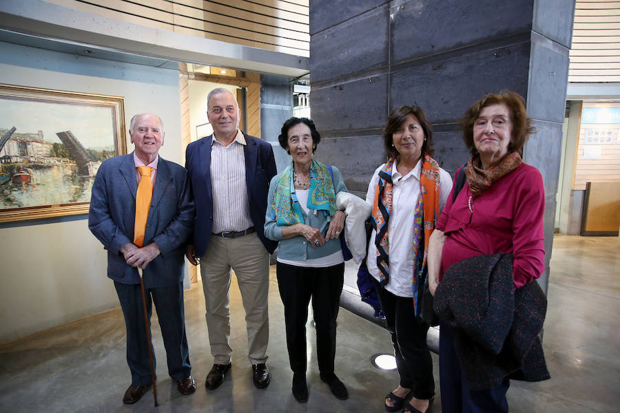 Ramón Arrúe, Javier López, Elena e Isabel Gondra y Pilar Cid.