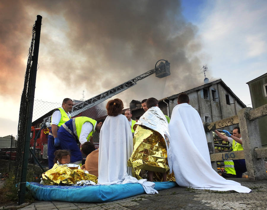 Trágico incendio en Zorroza