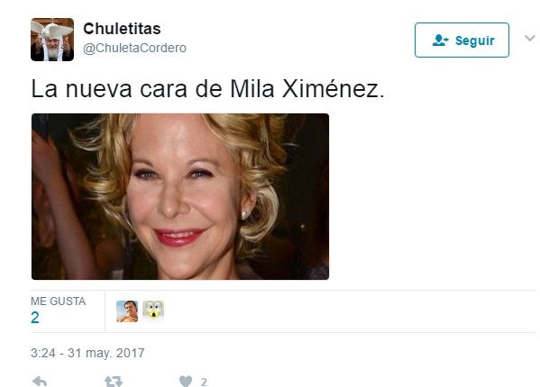 Los mejores &#039;memes&#039; de la nueva cara de Mila Ximénez