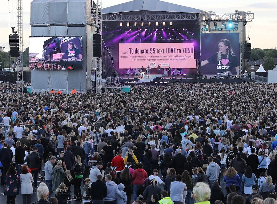 Las mejores imágenes del concierto de Ariana Grande en Manchester