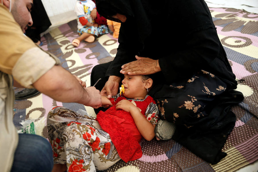 Intoxicación alimentaria en un campo de desplazados en Irak